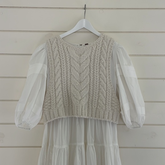 Free People Deep V Maxi with Vest size M - Picture 2 of 4